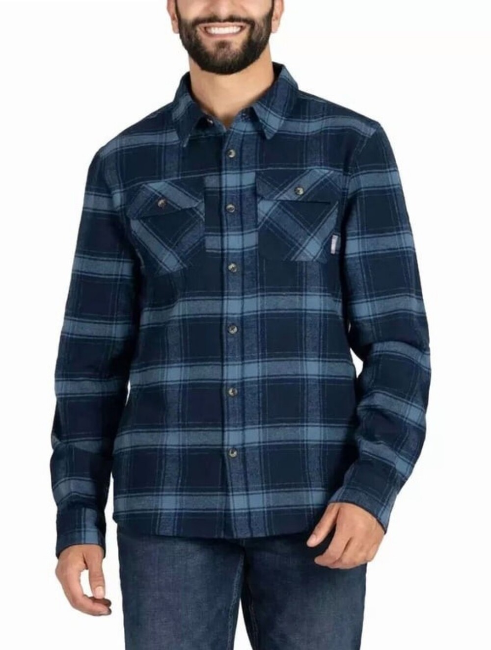 Colorado Clothing Blue Flannel Button-Down Shirt Men's XL